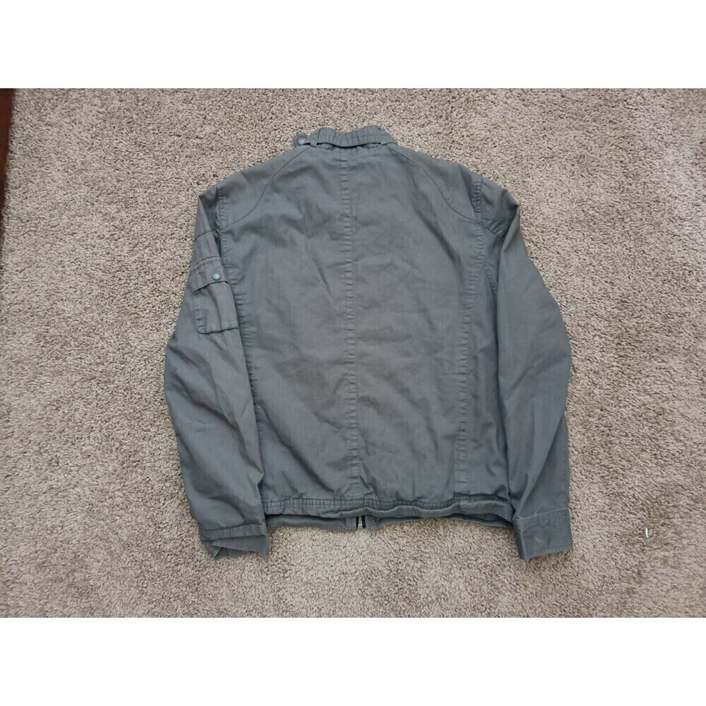 Vintage French Connection Jacket Women's Size Medium Full Zip Green Pockets - Picture 9 of 12